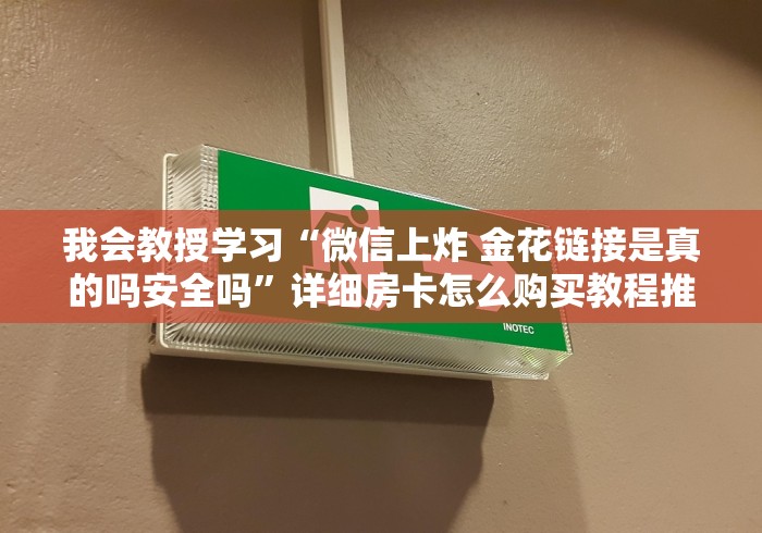 我会教授学习“微信上炸 金花链接是真的吗安全吗”详细房卡怎么购买教程推荐一款